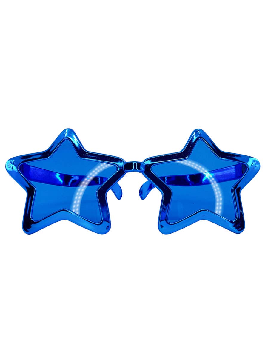 Blue Oversized Star Shaped Costume Glasses