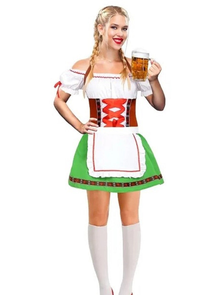 Oktoberfest Monika Womens Green German Beer Girl Costume - Main Image