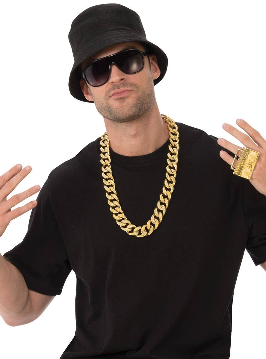 Image of Old School 1990's Rapper 4 Piece Costume Accessory Set - Main Image