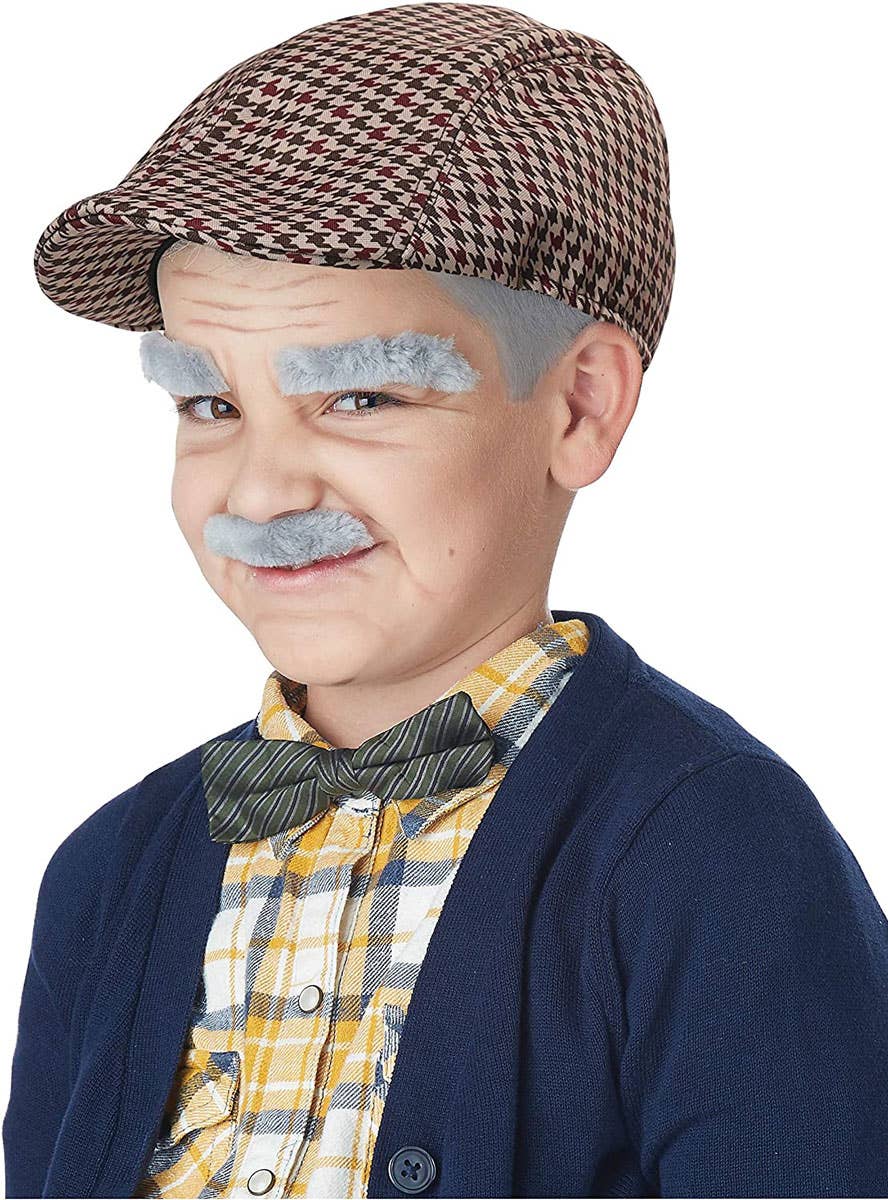 Image of Old Timer Boy's Grey Old Man Costume Accessory Set