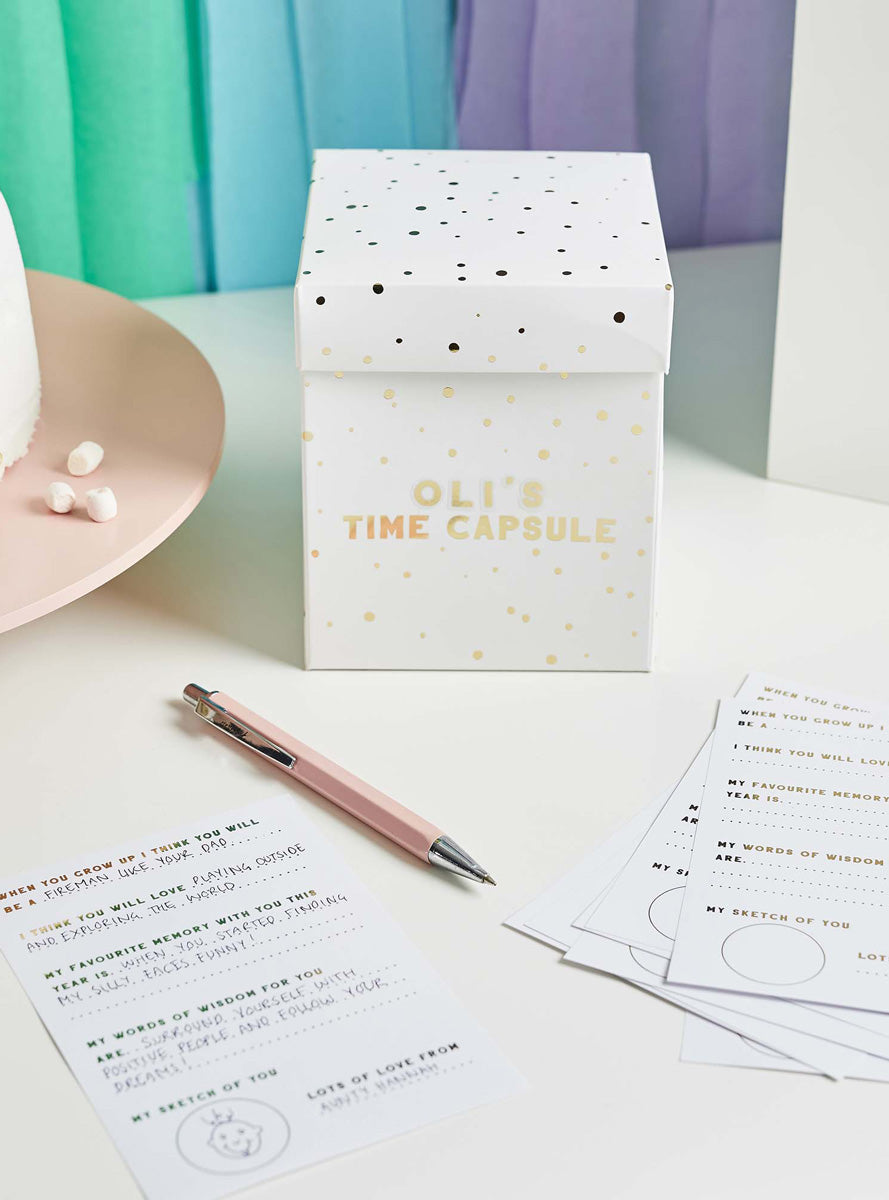One Today Time Capsule Customisable Box and Cards - Lifestyle Image 2