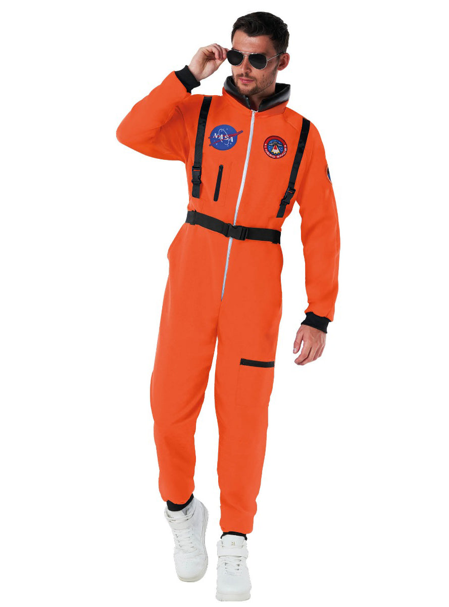 Plus Size Orange Astronaut Mens Costume - Alternate Image 2