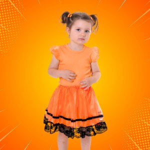 Orange Kids Costume Tutu Skirt