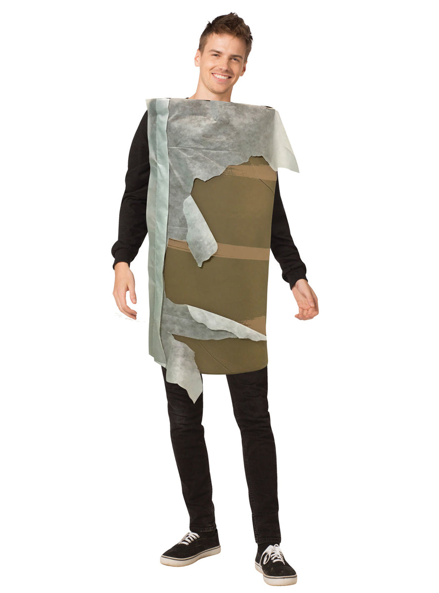 Out of Lucky Empty Toilet Roll Novelty Adults Costume - Main Image