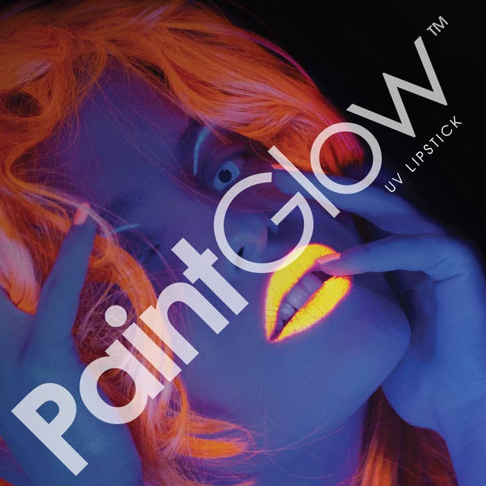 UV Reactive Neon Orange Lipstick Alternate Image