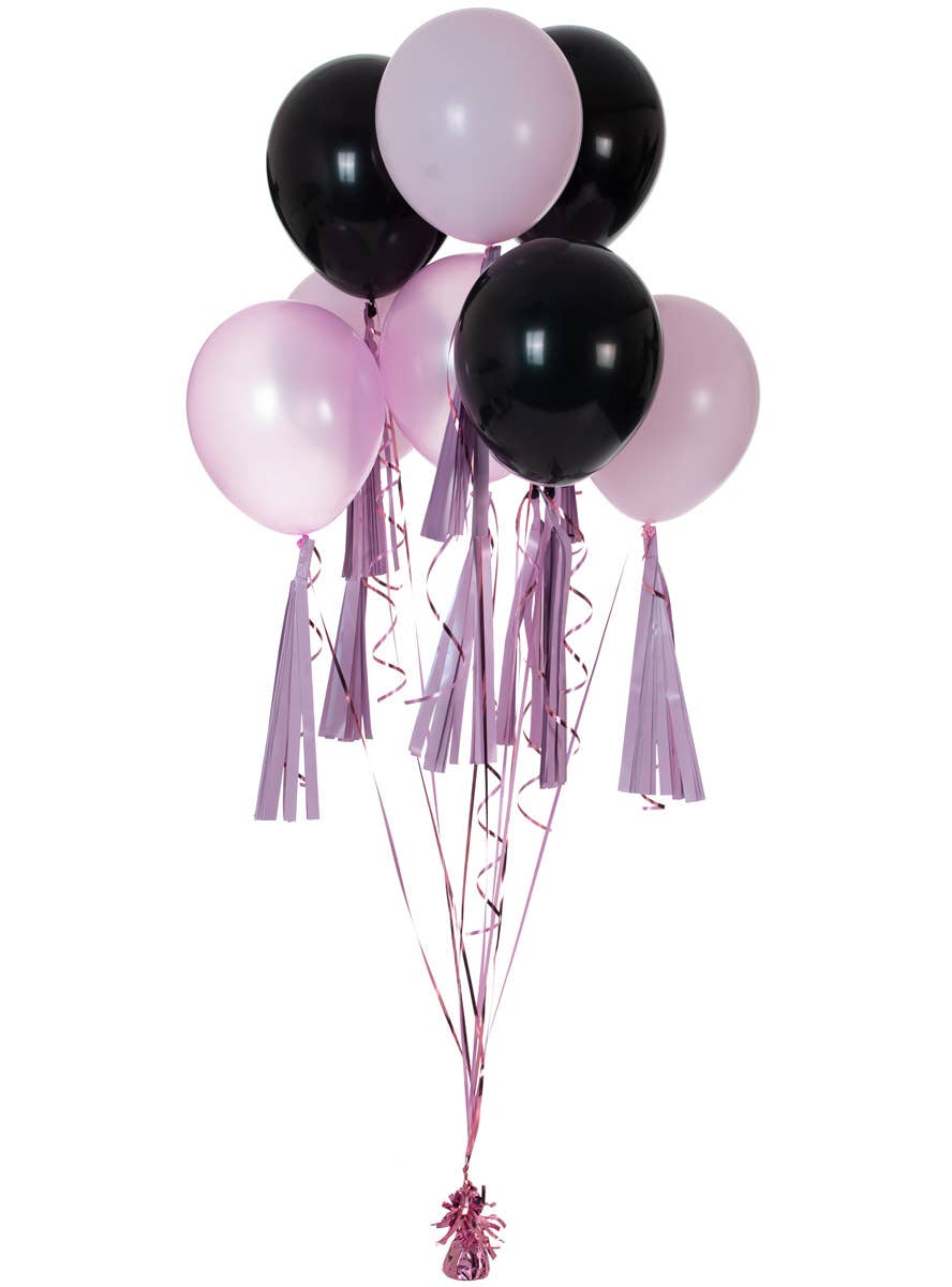 Image of Pastel Matte Lavender 9 Pack 35cm Of Decorative Tassels - Alternate Image