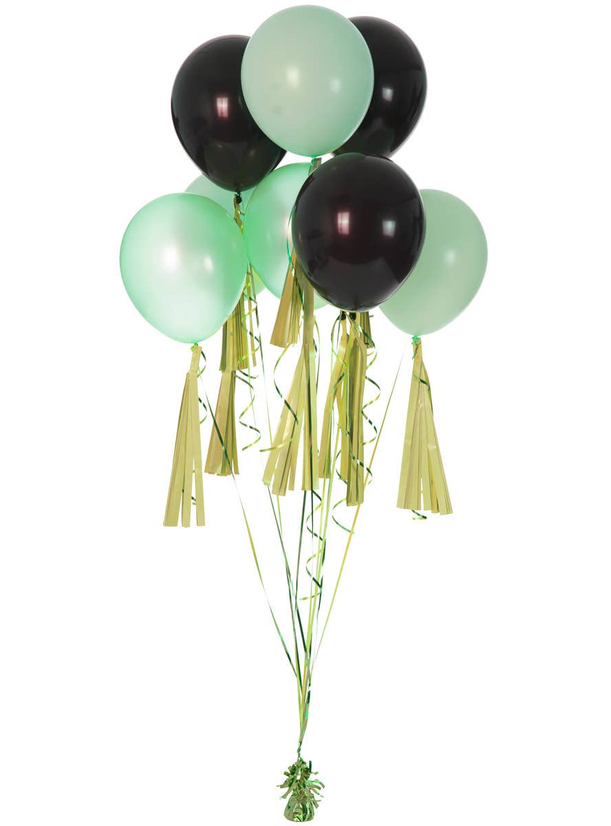 Image of Pastel Matte Yellow 9 Pack 35cm Of Decorative Tassels - Alternate Image