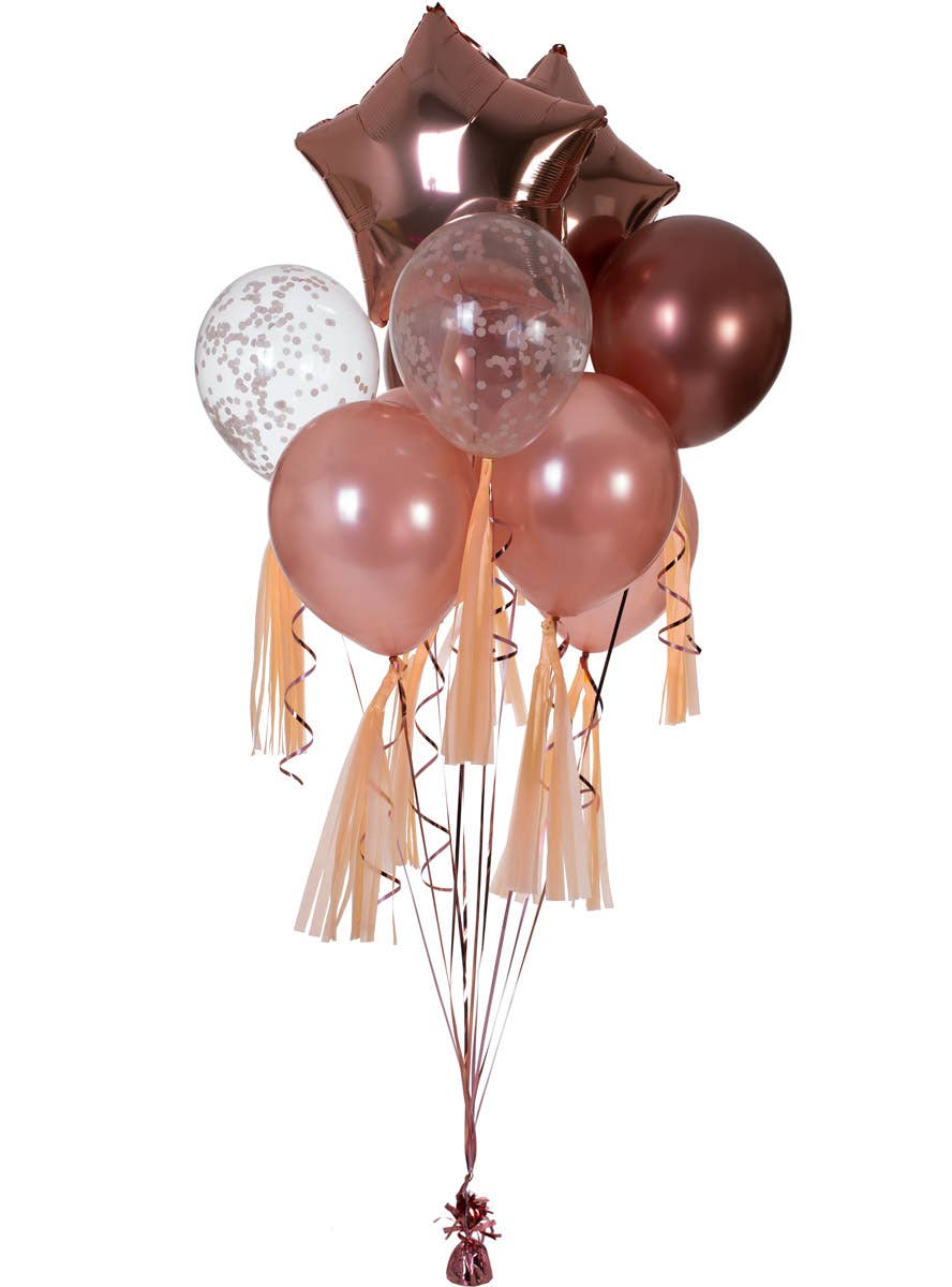 Image of Pastel Matte Peach 9 Pack 35cm Of Decorative Tassels - Alternate Image