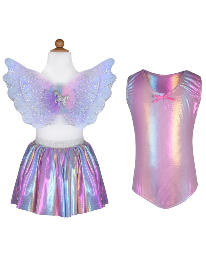 Pastel Pink Girls Magic Unicorn Costume - Main Image