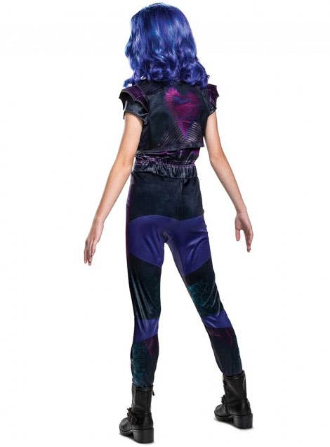 Girls Descendants 3 Classic Mal Fancy Dress Costume Back Image