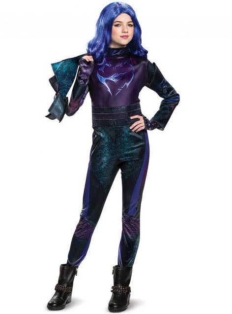 Girls Deluxe Mal Descendants 3 Fancy Dress Costume Alternate Front Image