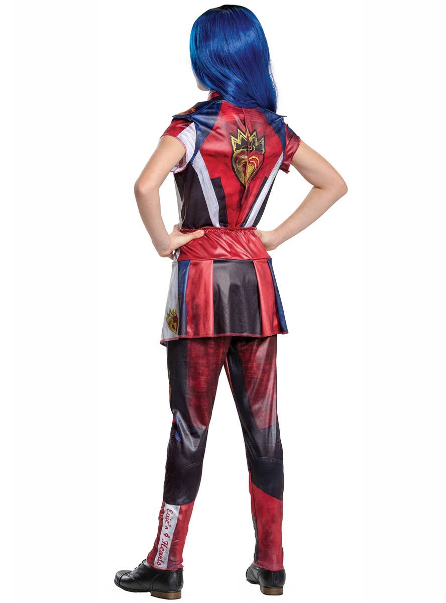 Girls Classic Evie Descendants 3 Fancy Dress Costume Back Image