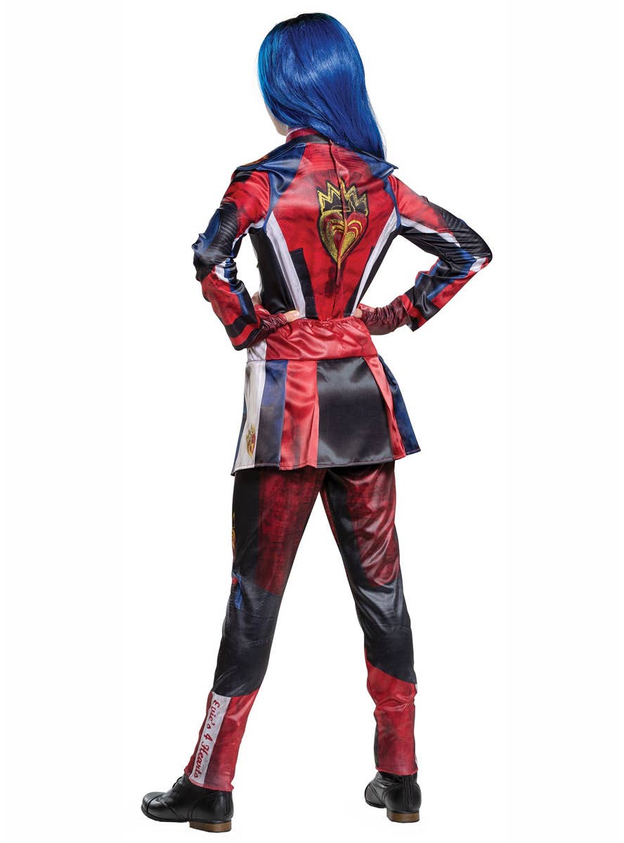Girls Deluxe Evie Descendants 3 Disney Costume Back Image