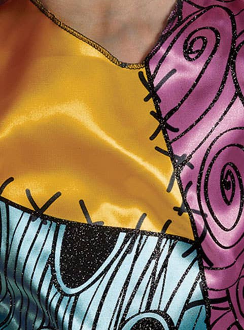 Deluxe Sally Naightmare Before Christmas Girls Dress Up Close Image