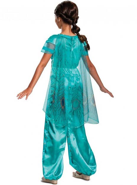 Deluxe Girls Princess Jasmine Dress Up Back Image