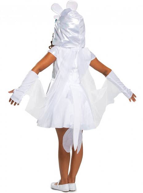 Light Fury Girls How To Train Your Dragon Dress Up Back Image