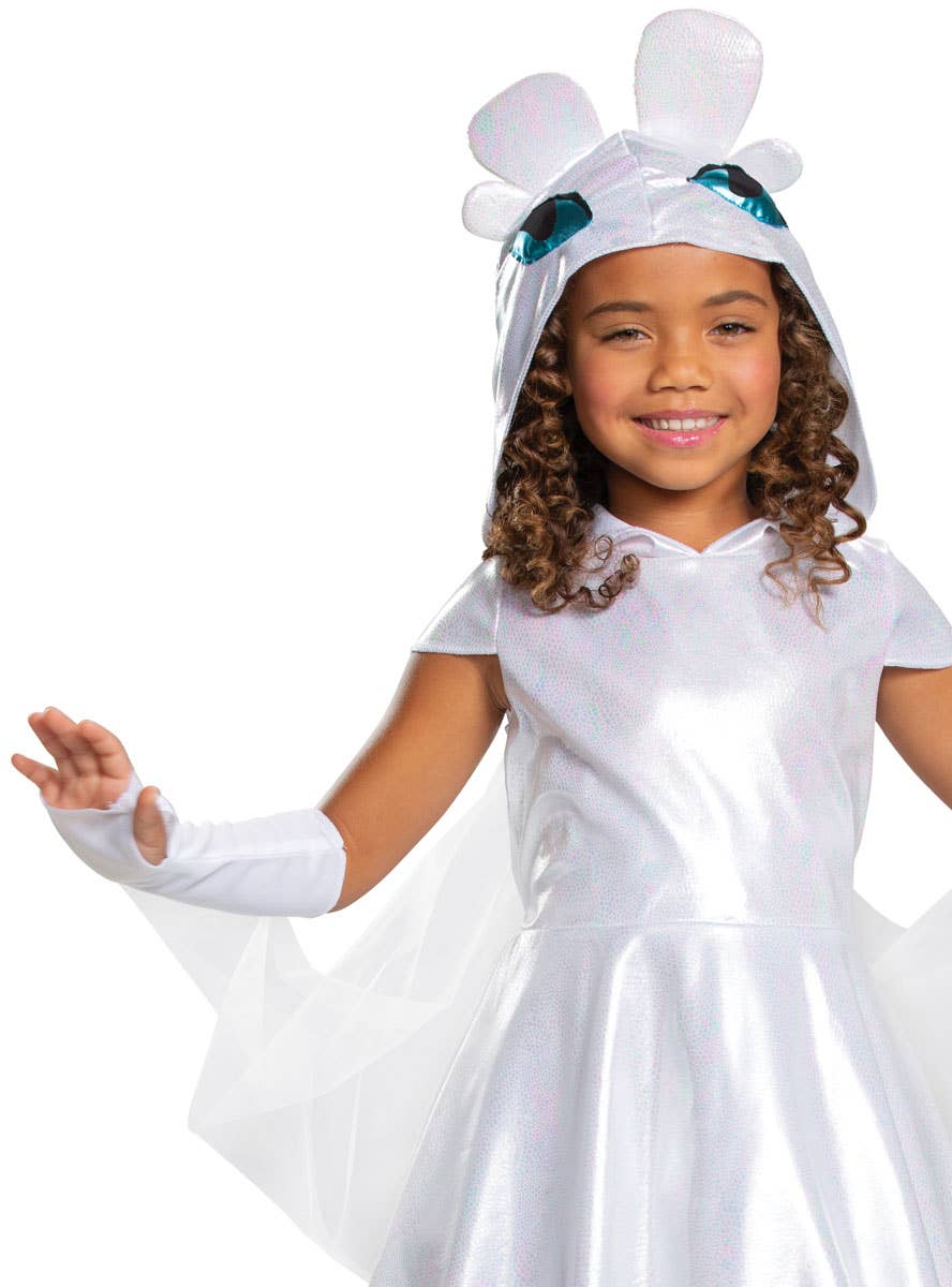 Light Fury Girls How To Train Your Dragon Dress Up Close Image