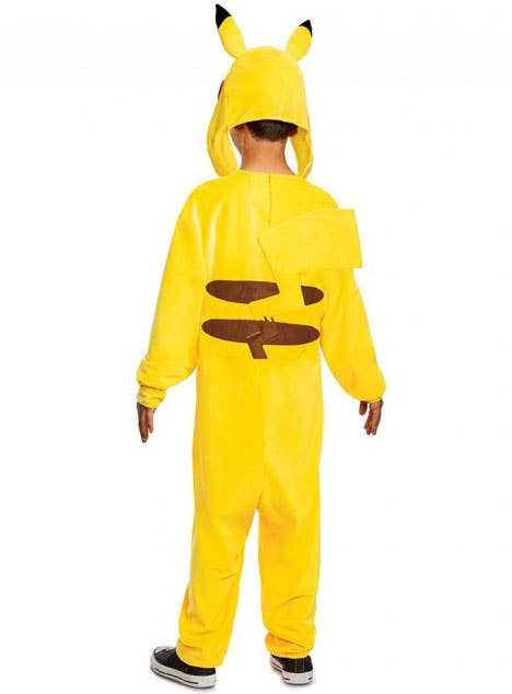 Pokemon Boys Deluxe Pikachu Fancy Dress Costume - Back Image