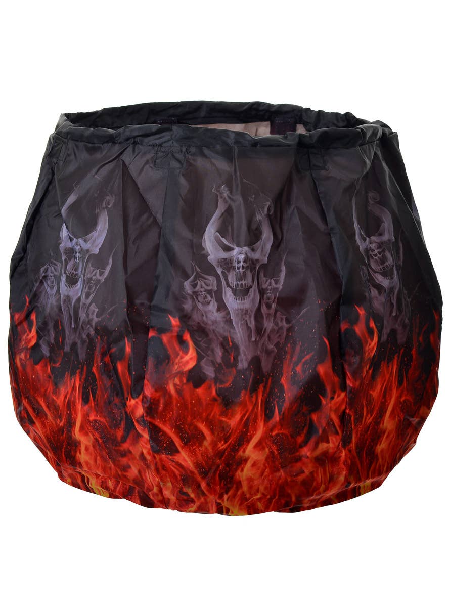 Flaming Light Up Cauldron Halloween Decoration - Main Image