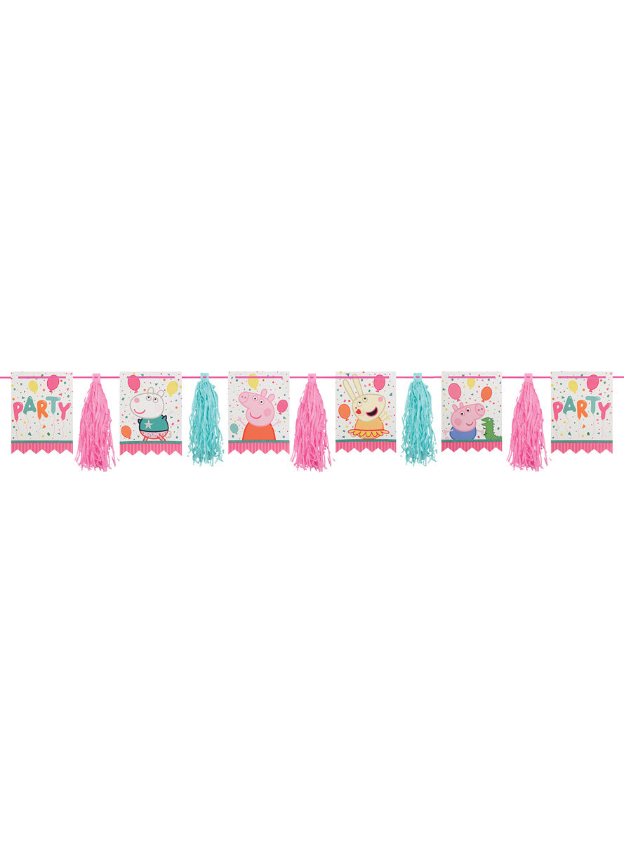 Peppa Pig Garland Party Decoration - Main Image