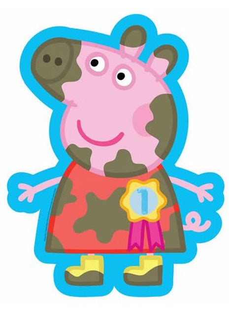 Peppa Pig Supershape 2 Sided Balloon - Main Image