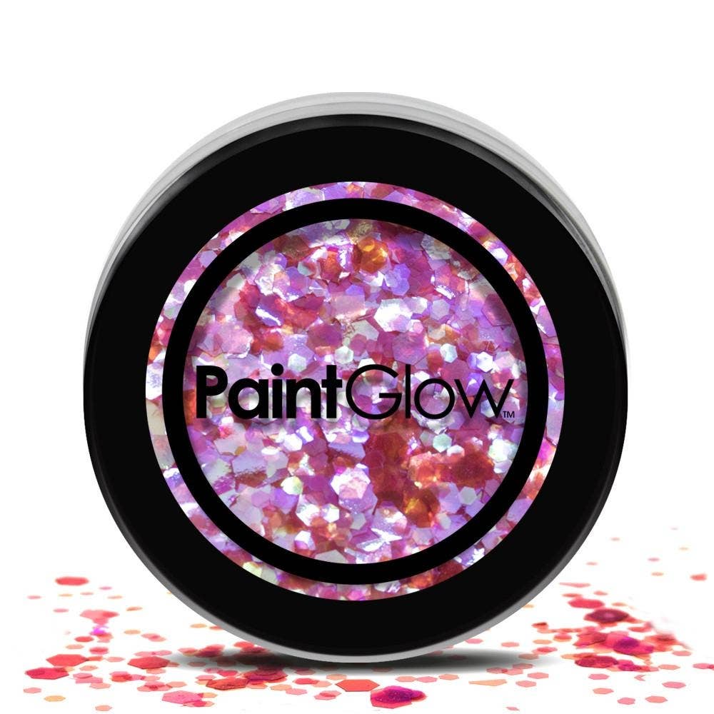 Chunky Loose Glitter Make Up in Heart Breaker Pink - Purple