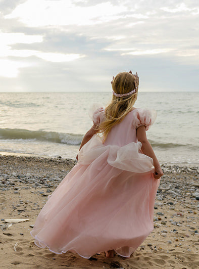 Pink Girls Long Princess Costume - Lifestyle Image 8