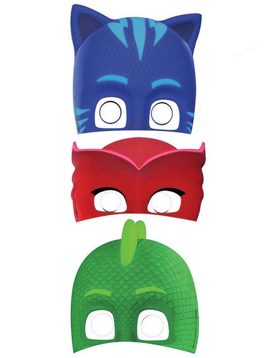 Image of PJ Masks 8 Pack Paper Masks Party Favours