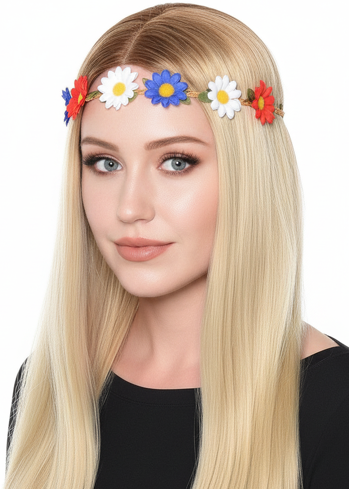 Red, White and Blue Flower Aussie Day Headband Australia Day Merchandise - Main Image