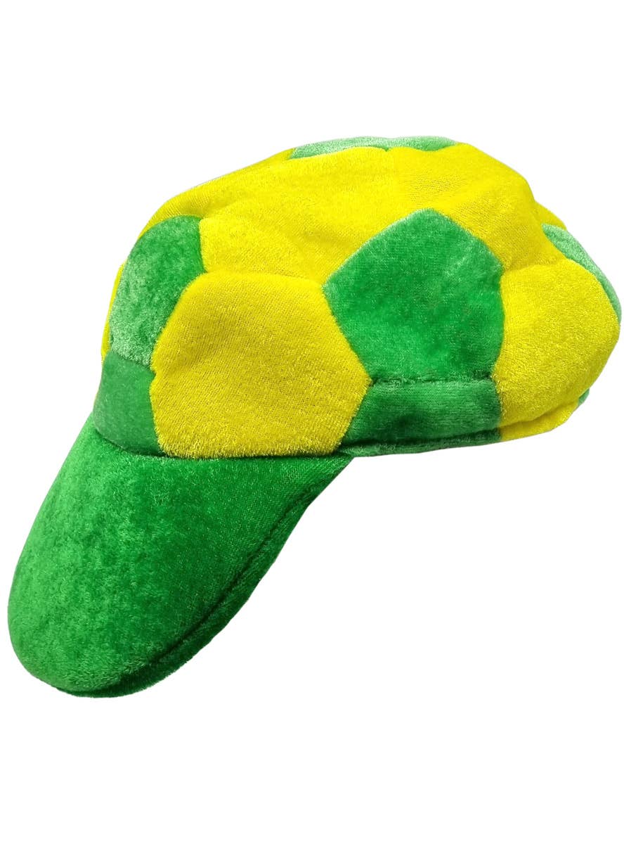 Australian Green and Gold Plush Aussie Soccer Ball Cap