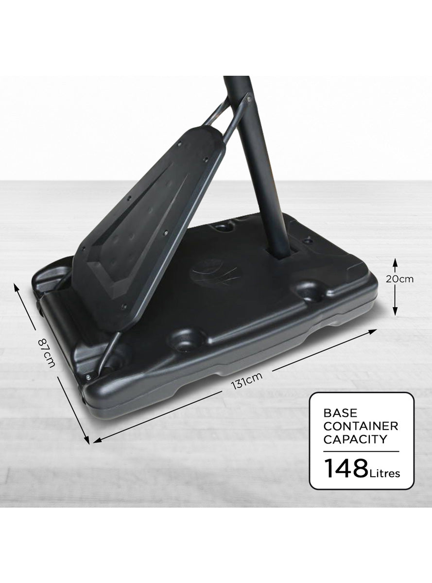 Portable adjustable basketball hoop system 2.3 metres - dimensions image 2