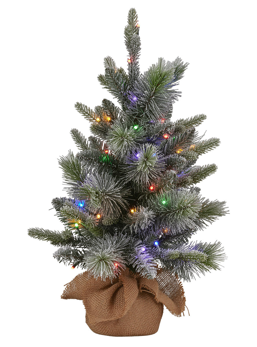 Prelit Snowy Stamford Spruce 61cm Tabletop Christmas Tree Decoration - Alternate Image 1