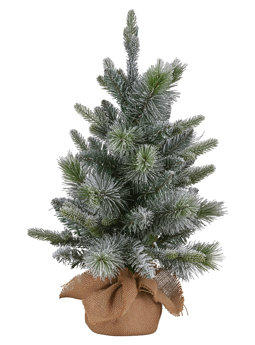 Prelit Snowy Stamford Spruce 61cm Tabletop Christmas Tree Decoration - Alternate Image 2