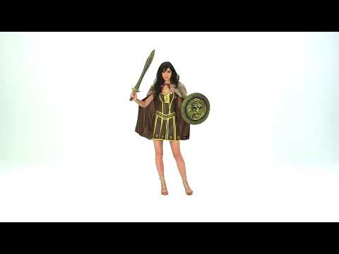 Women's Sexy Medieval Warrior Fancy Dress Costume Product Video