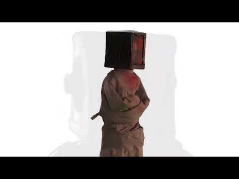 Video of Standing Torture Maniac Halloween Animatronic with Lights and Sounds