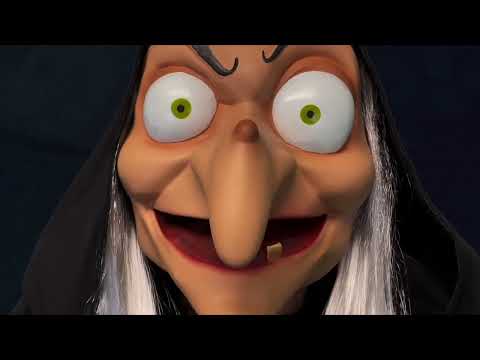 Video 1 of Animatronic Evil Queen Witch Deluxe Standing Halloween Decoration