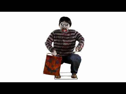 Video of Crouching Candy Eater Animatronic with Lights and Sounds