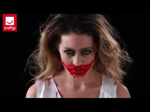 A video tutorial showing how to create a zombie mouth look with this special effects makeup set.