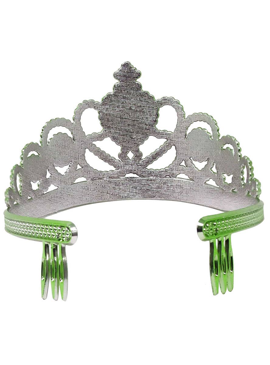 Image of Princess Tiana Girls Green Costume Tiara - Back Image