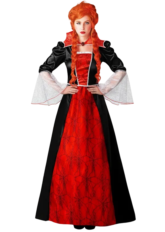 plus size womens gothic vampire halloween costume - main image