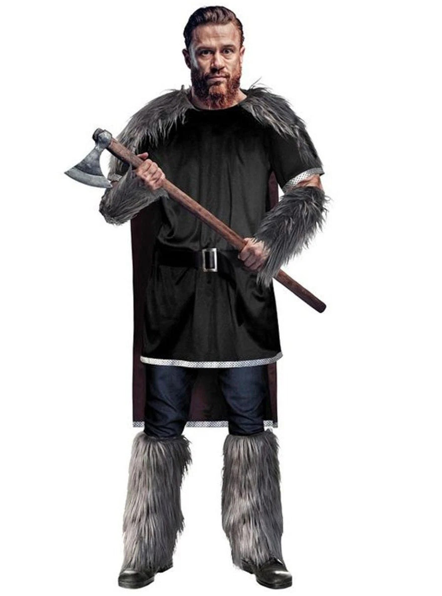 Ragnar Mens Nordic Viking King Costume - Main Image