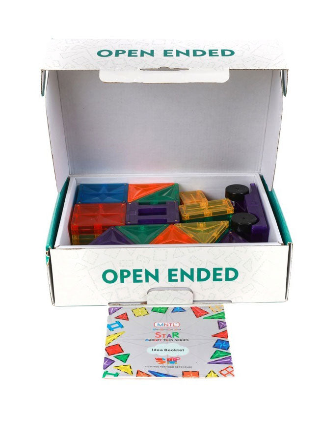 Rainbow 108 Piece Magnetic Tiles - Alternative Image 1