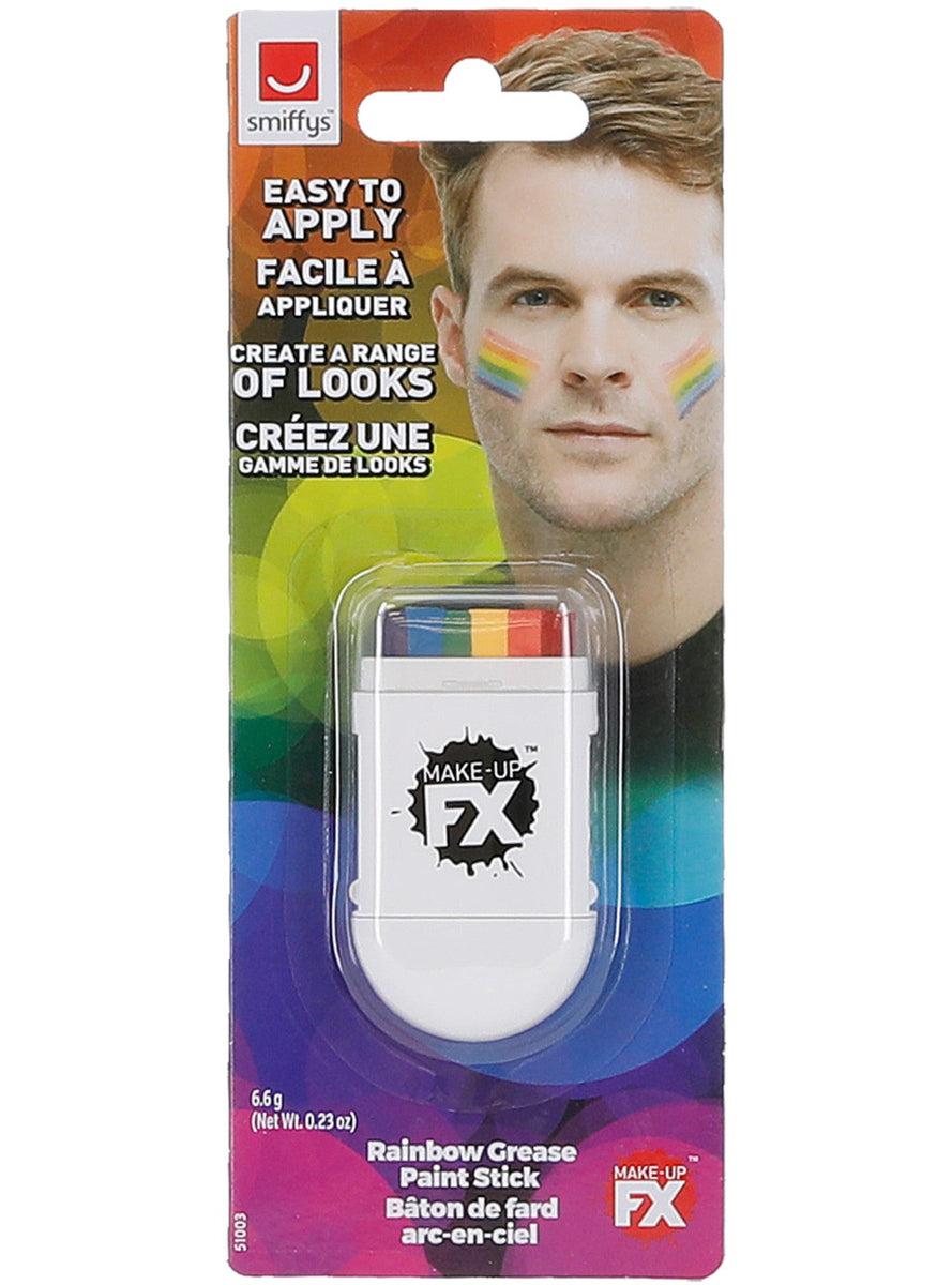 Pride Flag Rainbow Greasepaint Stick - Main Image