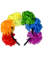 Image of Floral Rainbow Flower Costume Headband