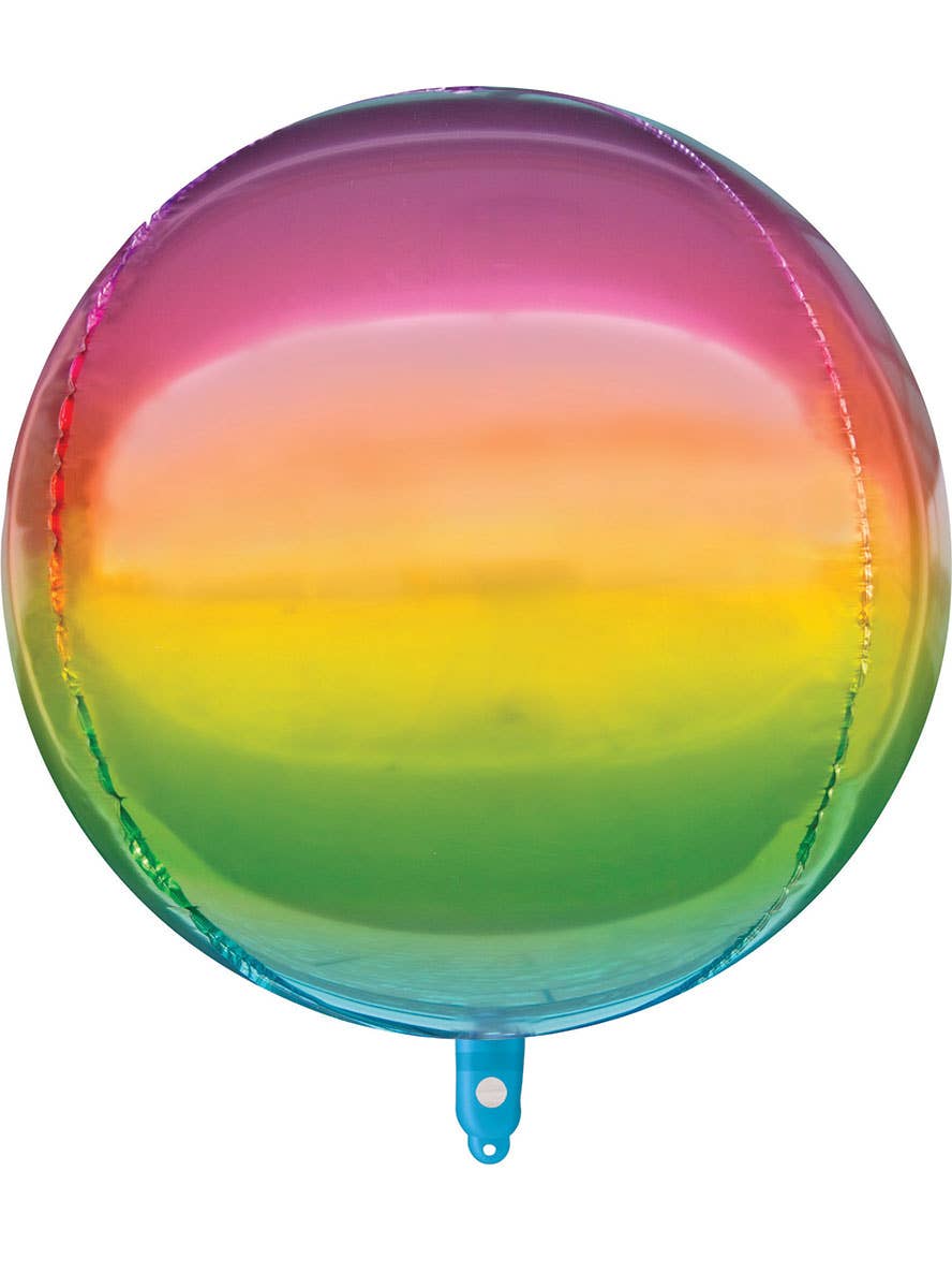 Image of Rainbow Ombre 50cm Foil Orb Balloon