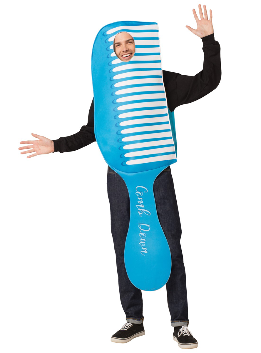 Blue Brush and Comb Couples Costume for Adults - Alternate Image 2