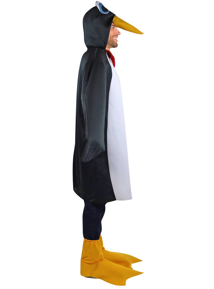 Black and White Giant Penguin Costume for Adults - Side View