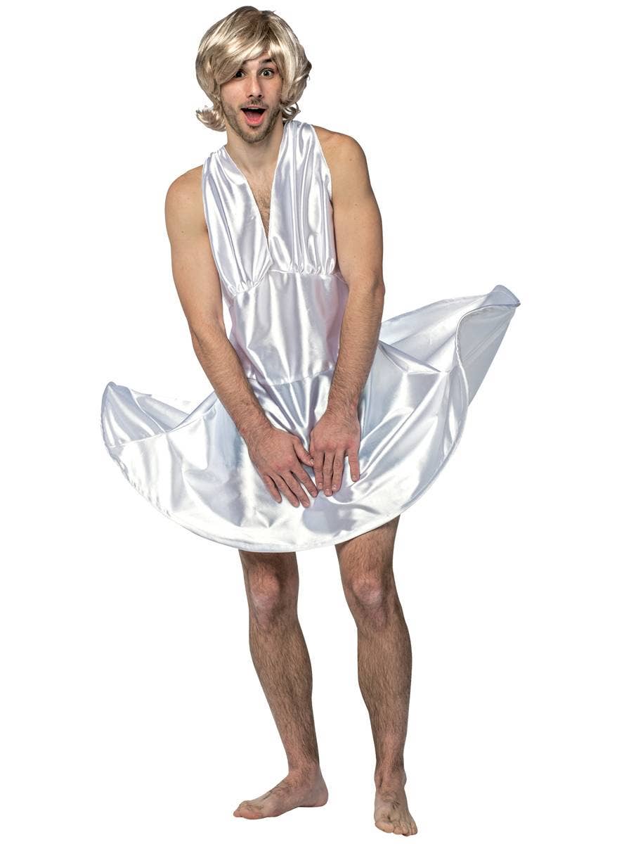 Mens Funny White Marilyn Monroe Costume