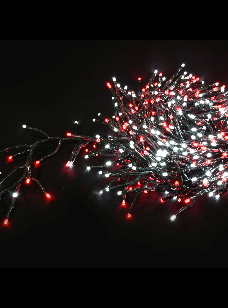 Red and White 720 Bulb Fairy String Lights