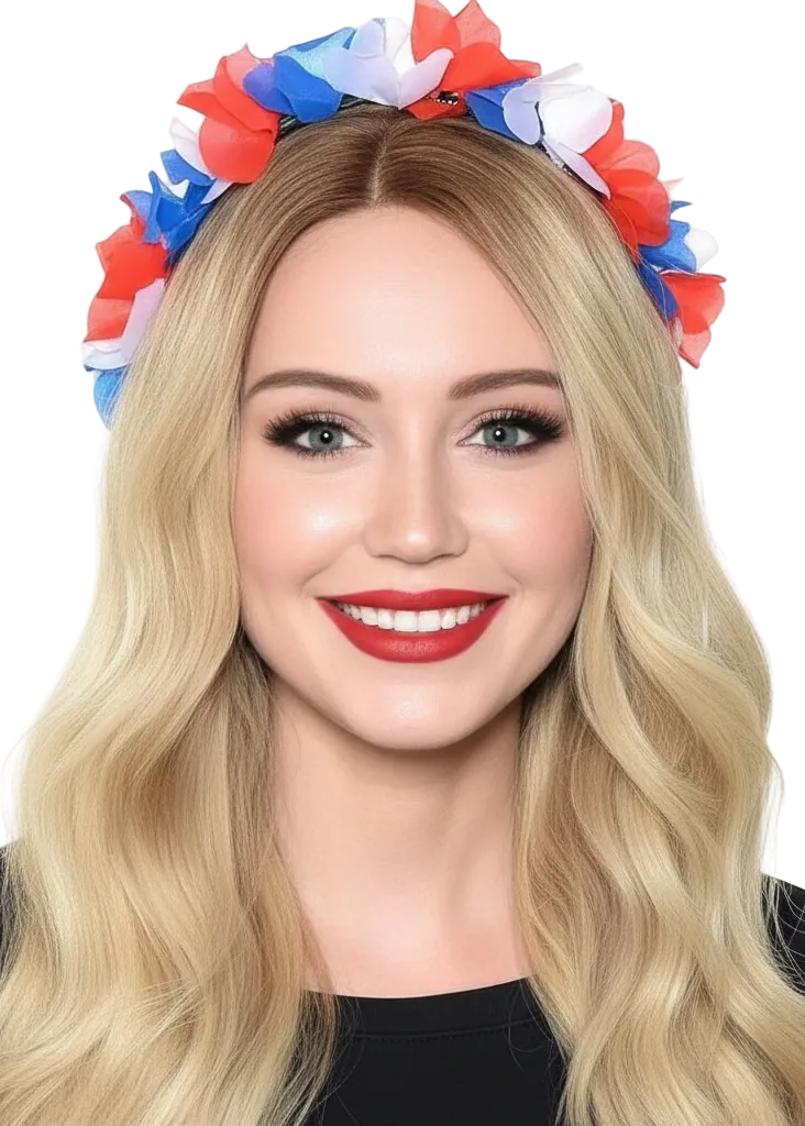 Australia Day Party Flower Headband Costume Accessory - main image
